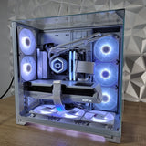 High end White gaming PC | Lian Li Vision | AMD PC | Cooler Master | Ryzen 7 7800x3D | RX 9070XT | 32GB DDR5 - Sudsterr Technology
